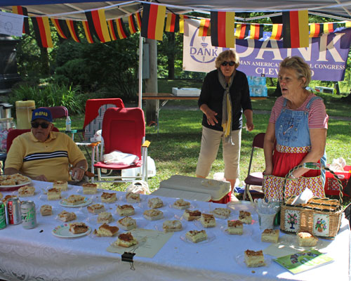 Pastries in German Cultural Garden on One World Day